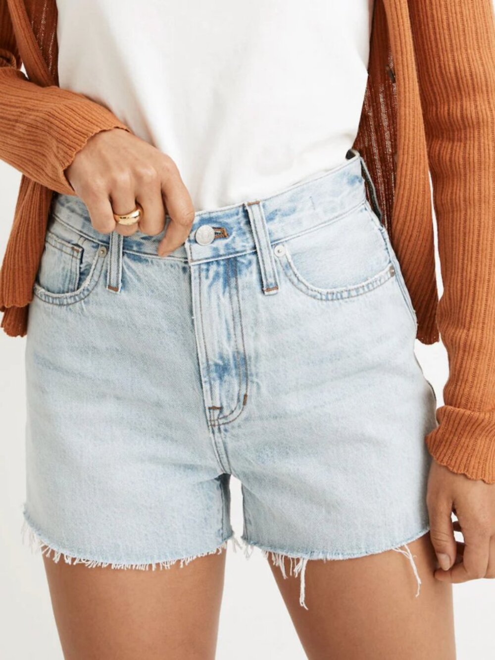 Madewell perfect jean short in millman wash 23"